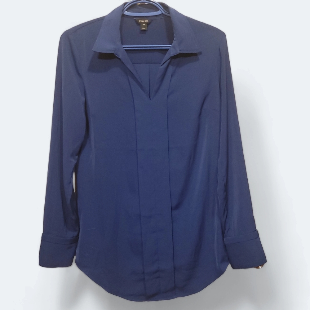 RW&CO. - Twill Long Sleeve Blouse